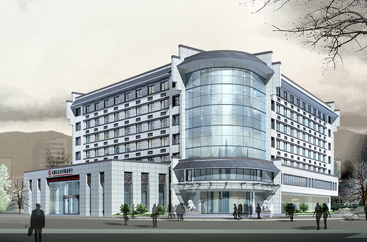 20131224石臺農(nóng)村商業(yè)銀行辦公樓裝飾工程